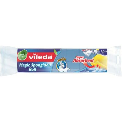 Vileda Microfiber Cleaning Cloth - 1.5m Roll - Absorbent & Reusable Vileda Microfiber Cleaning Cloth - 1.5m Roll - Absorbent & Reusable