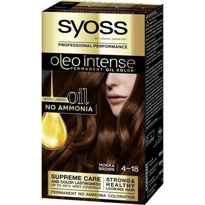 Tinta de Cabelo Syoss Oleo Intense - Permanente, Sem Amoníaco, Duradoura Tinta de Cabelo Syoss Oleo Intense - Permanente, Sem Amoníaco, Duradoura