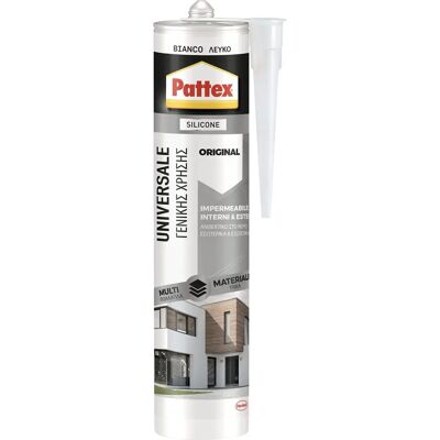 Sigillante in Silicone Pattex - 280 Ml - Bianco - Multiuso Sigillante in Silicone Pattex - 280 Ml - Bianco - Multiuso