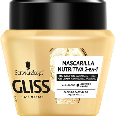 Schwarzkopf Gliss Ultimate Oil Elixir - huile d’argan - 300 ml - masque capillaire - Publicité Schwarzkopf Gliss Ultimate Oil Elixir - huile d’argan - 300 ml - masque capillaire - Publicité