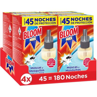 Bloom - Bloom Max - Recambio - Pack de 4 - Insecticida Bloom - Bloom Max - Recambio - Pack de 4 - Insecticida