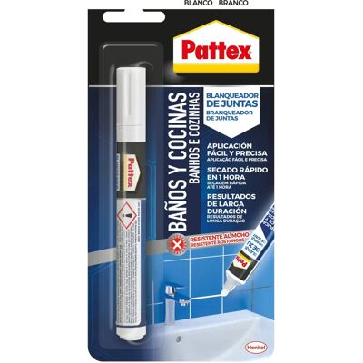 Blanqueador Pattex 7 ml - para juntas y azulejos Blanqueador Pattex 7 ml - para juntas y azulejos