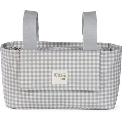 Walking Mum 1120800081 Borsa Asilo Vichy Grigio - Borsa fasciatoio Walking Mum 1120800081 Borsa Asilo Vichy Grigio - Borsa fasciatoio
