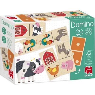 Goula 1110700205 Domino Ferme - Jeu Éducatif pour Enfants Goula 1110700205 Domino Ferme - Jeu Éducatif pour Enfants