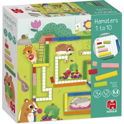 Goula Hamsters 1 tot 10 Educatief Spel - Kinderlijke Leerervaring Goula Hamsters 1 tot 10 Educatief Spel - Kinderlijke Leerervaring