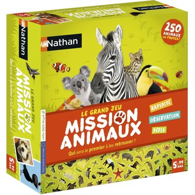 Nathan Mission animaux - Jeu de société pour enfants Nathan Mission animaux - Jeu de société pour enfants