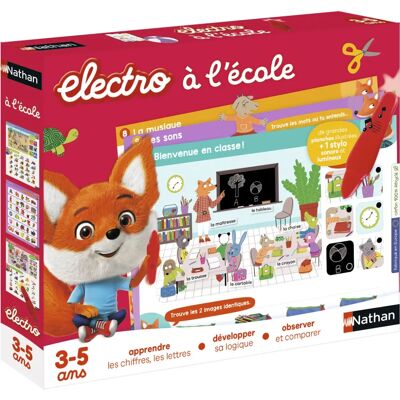 Zabawka edukacyjna Nathan - Electro School - Gra planszowa dla dzieci Zabawka edukacyjna Nathan - Electro School - Gra planszowa dla dzieci