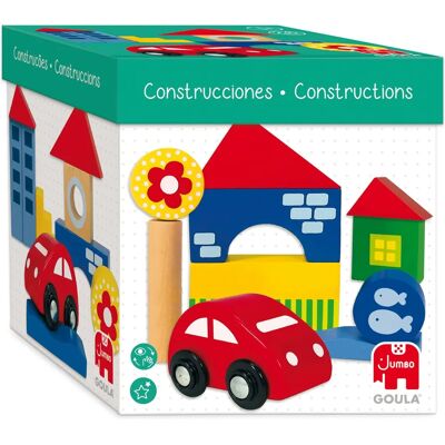 Goula 50202 Holzbausteine-Set - 26 Stück für kreatives Bauen Goula 50202 Holzbausteine-Set - 26 Stück für kreatives Bauen