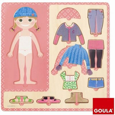 Goula Modello 53108 Puzzle di Vestito in Legno - Puzzle Goula Modello 53108 Puzzle di Vestito in Legno - Puzzle