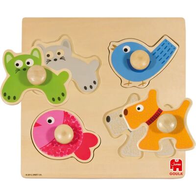 Goula 53116 Puzzle - 4 Formas de Animales para Niños Goula 53116 Puzzle - 4 Formas de Animales para Niños