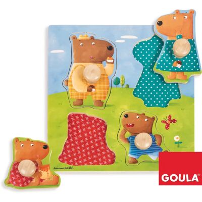 Goula houten puzzel - Beerfamilie Goula houten puzzel - Beerfamilie