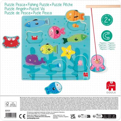 Puzzle in legno Goula D53134 - Pesca - 10 pezzi Puzzle in legno Goula D53134 - Pesca - 10 pezzi
