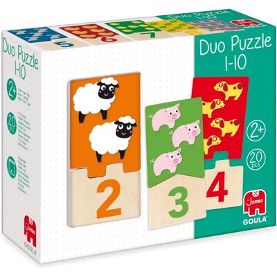 Goula Modelo 53329 Quebra-Cabeça Educativo para Contar e Animais Goula Modelo 53329 Quebra-Cabeça Educativo para Contar e Animais