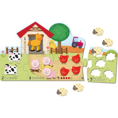 Goula Modell 53438 Bauernhof Puzzle - Bildendes Spielzeug für Kinder Goula Modell 53438 Bauernhof Puzzle - Bildendes Spielzeug für Kinder