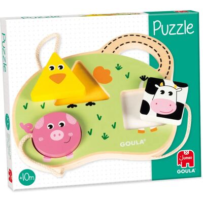 Goula Modèle 53452 Puzzle Animaux de la Ferme - 3 Pièces - Publicité Goula Modèle 53452 Puzzle Animaux de la Ferme - 3 Pièces - Publicité