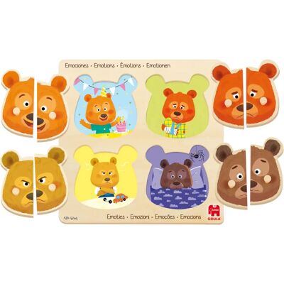 Goula 54008 Quebra-cabeça de animais de madeira - 8 peças - Quebra-cabeça infantil Goula 54008 Quebra-cabeça de animais de madeira - 8 peças - Quebra-cabeça infantil