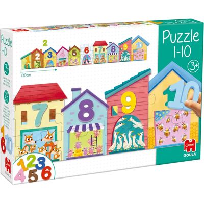 Goula 55260 Quebra-cabeça - 10 peças Edifícios - Multicolorido Goula 55260 Quebra-cabeça - 10 peças Edifícios - Multicolorido