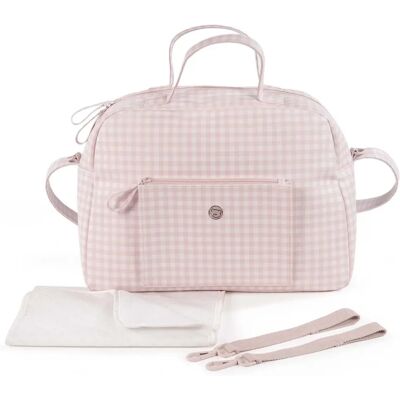 Sac à langer Rose & Blanc Pasito a Pasito - Organisateur Multifonction - Publicité Sac à langer Rose & Blanc Pasito a Pasito - Organisateur Multifonction - Publicité