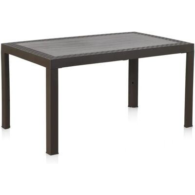Shaf - Mesa de resina Dream Wengue 140x85 cm - Mesa de jardim Shaf - Mesa de resina Dream Wengue 140x85 cm - Mesa de jardim