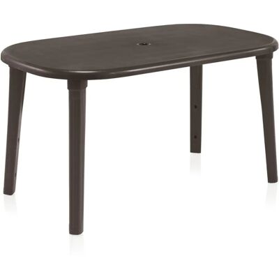 SP-BERNER Mesa de jardín Wengué - 140x80x73 cm SP-BERNER Mesa de jardín Wengué - 140x80x73 cm