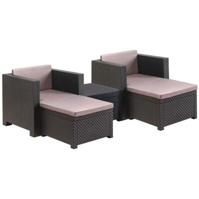 Conjunto modular de muebles de jardín Shaf - Gráfico - 2-4 asientos Conjunto modular de muebles de jardín Shaf - Gráfico - 2-4 asientos