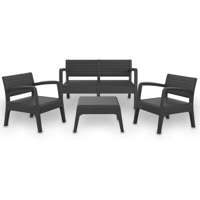 Shaf Valencia Tuinmeubelenset - 4-delig Outdoor Grijs Shaf Valencia Tuinmeubelenset - 4-delig Outdoor Grijs