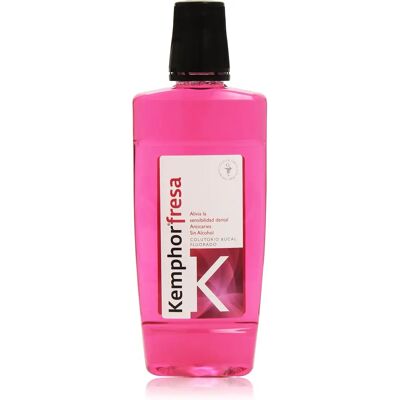 Enjuague Bucal Fresa Kemphor - Sin Alcohol, 500ml, Aliento Fresco Enjuague Bucal Fresa Kemphor - Sin Alcohol, 500ml, Aliento Fresco
