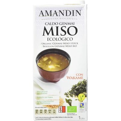 Amandin Caldo Genmai Miso Orgánico - Caldo Amandin Caldo Genmai Miso Orgánico - Caldo