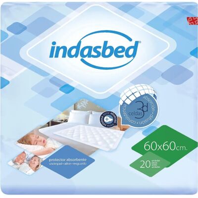Protège-lit absorbant Indasec Indasbed - 20 unités - Publicité Protège-lit absorbant Indasec Indasbed - 20 unités - Publicité
