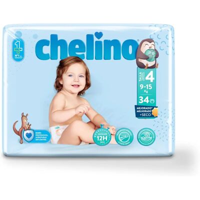 Pañales Chelino T-4 - Pañales para bebé absorbentes Pañales Chelino T-4 - Pañales para bebé absorbentes
