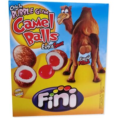 Fini Camel Extra Sour Balls - Chewing-gum acide sans gluten - Publicité Fini Camel Extra Sour Balls - Chewing-gum acide sans gluten - Publicité