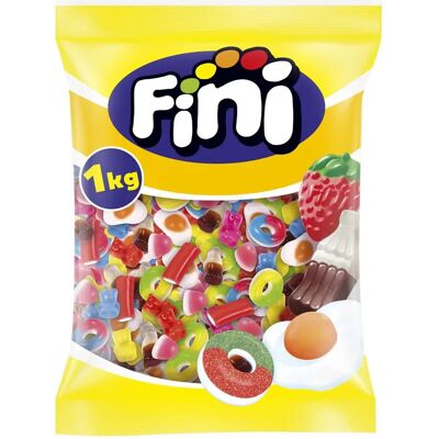 Fini Little Mix Brillant 1kg Bonbons Gomme - Sans Gluten - Publicité Fini Little Mix Brillant 1kg Bonbons Gomme - Sans Gluten - Publicité