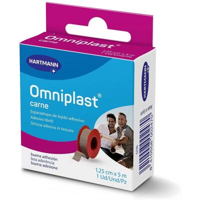 Omniplast Venda Rosa Hipoalergénico Tela 5 M X 1,25 Cm Omniplast Venda Rosa Hipoalergénico Tela 5 M X 1,25 Cm