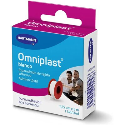 Hartmann Omniplast White 1.25cm x 5m - Adhesive Tape Hartmann Omniplast White 1.25cm x 5m - Adhesive Tape