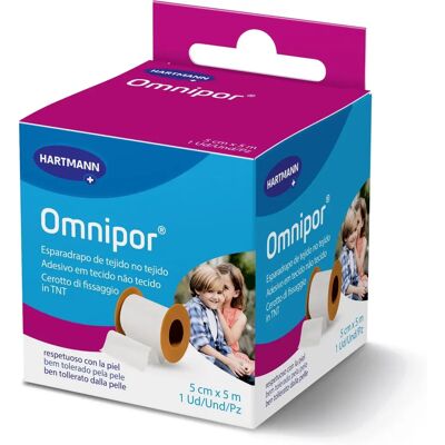 OMNIPOR Benda di Carta Bianca 5x5cm 1pz - Nastro medico OMNIPOR Benda di Carta Bianca 5x5cm 1pz - Nastro medico