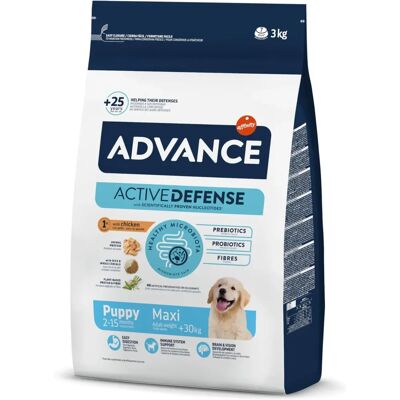 Advance Maxi Chiot Poulet & Riz - Nourriture pour grands chiens Advance Maxi Chiot Poulet & Riz - Nourriture pour grands chiens