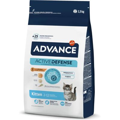 Advance Kitten Frango e Arroz Ração para Gatos 1,5kg - Ração para gatos Advance Kitten Frango e Arroz Ração para Gatos 1,5kg - Ração para gatos