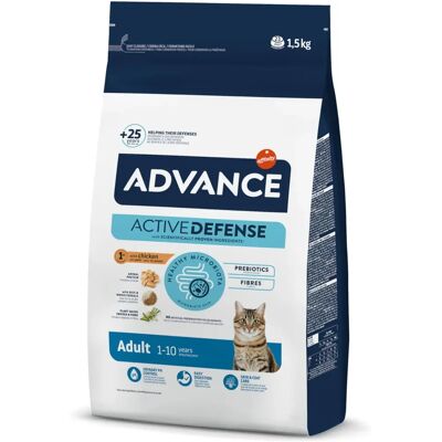Advance Ração seca para gatos adultos frango e arroz Advance Ração seca para gatos adultos frango e arroz