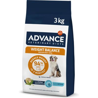 Alimentação para cães Advance Veterinary Diets Weight Balance - 6kg Alimentação para cães Advance Veterinary Diets Weight Balance - 6kg