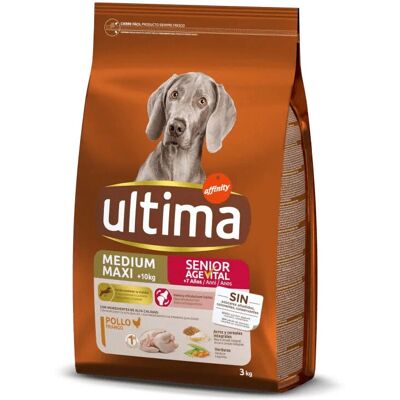 Affinity Ultima 6kg - Ração seca para cães idosos com frango e arroz Affinity Ultima 6kg - Ração seca para cães idosos com frango e arroz
