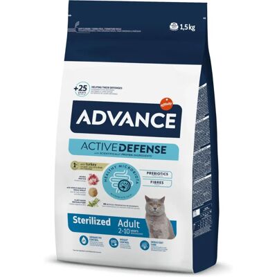 Advance Ração para Gatos Esterilizados Peru e Cevada 1,5kg Advance Ração para Gatos Esterilizados Peru e Cevada 1,5kg