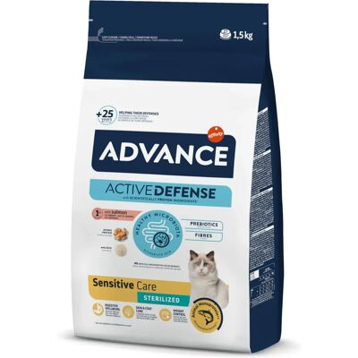 Advance Salmão Sensível - Ração seca para gatos 1,5 Kg Advance Salmão Sensível - Ração seca para gatos 1,5 Kg