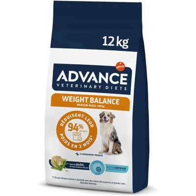 Advance Dog Diets Viktbalans - Hundfoder - 12 kg Advance Dog Diets Viktbalans - Hundfoder - 12 kg