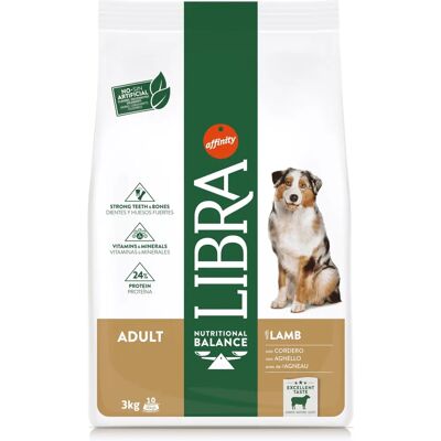 Ração para Cães Adultos Libra Cordeiro - 3 Kg Ração para Cães Adultos Libra Cordeiro - 3 Kg
