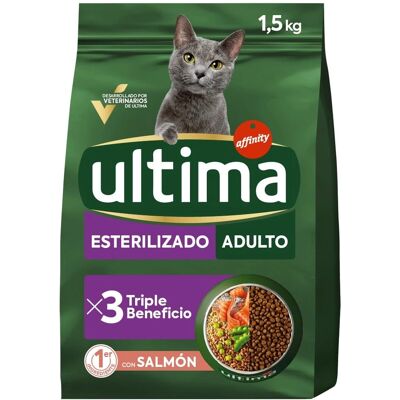 Ultima Ração para Gatos Esterilizados - 1,5KG - Alimentação de qualidade Ultima Ração para Gatos Esterilizados - 1,5KG - Alimentação de qualidade