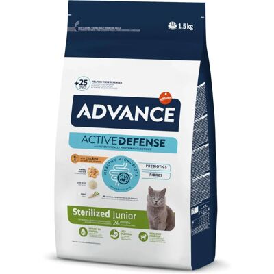 Kattmat Advance - Steriliserad, 1,5 kg + Gratis Blötmat för Kattungar Kattmat Advance - Steriliserad, 1,5 kg + Gratis Blötmat för Kattungar
