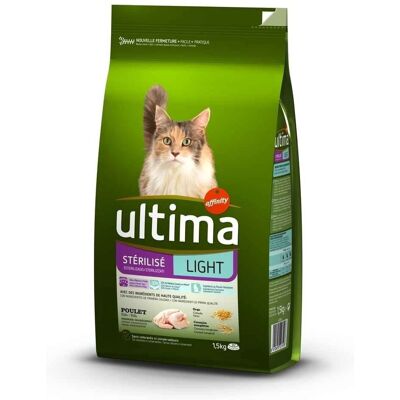 Ultima - Stérilisé Light au Poulet - 1.5 kg - Pet food - Publicité Ultima - Stérilisé Light au Poulet - 1.5 kg - Pet food - Publicité