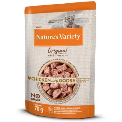 Nature's Variety Original Sem grãos comida úmida com frango e ganso - 70g Nature's Variety Original Sem grãos comida úmida com frango e ganso - 70g