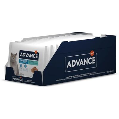 Advance Comida Húmida para Gatos Esterilizados Bacalhau 4x85g - Ração para gatos Advance Comida Húmida para Gatos Esterilizados Bacalhau 4x85g - Ração para gatos