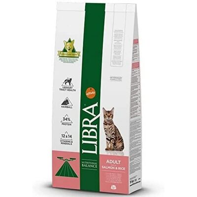 Nourriture pour Chat Libra Saumon et Riz - 12 KG - Publicité Nourriture pour Chat Libra Saumon et Riz - 12 KG - Publicité